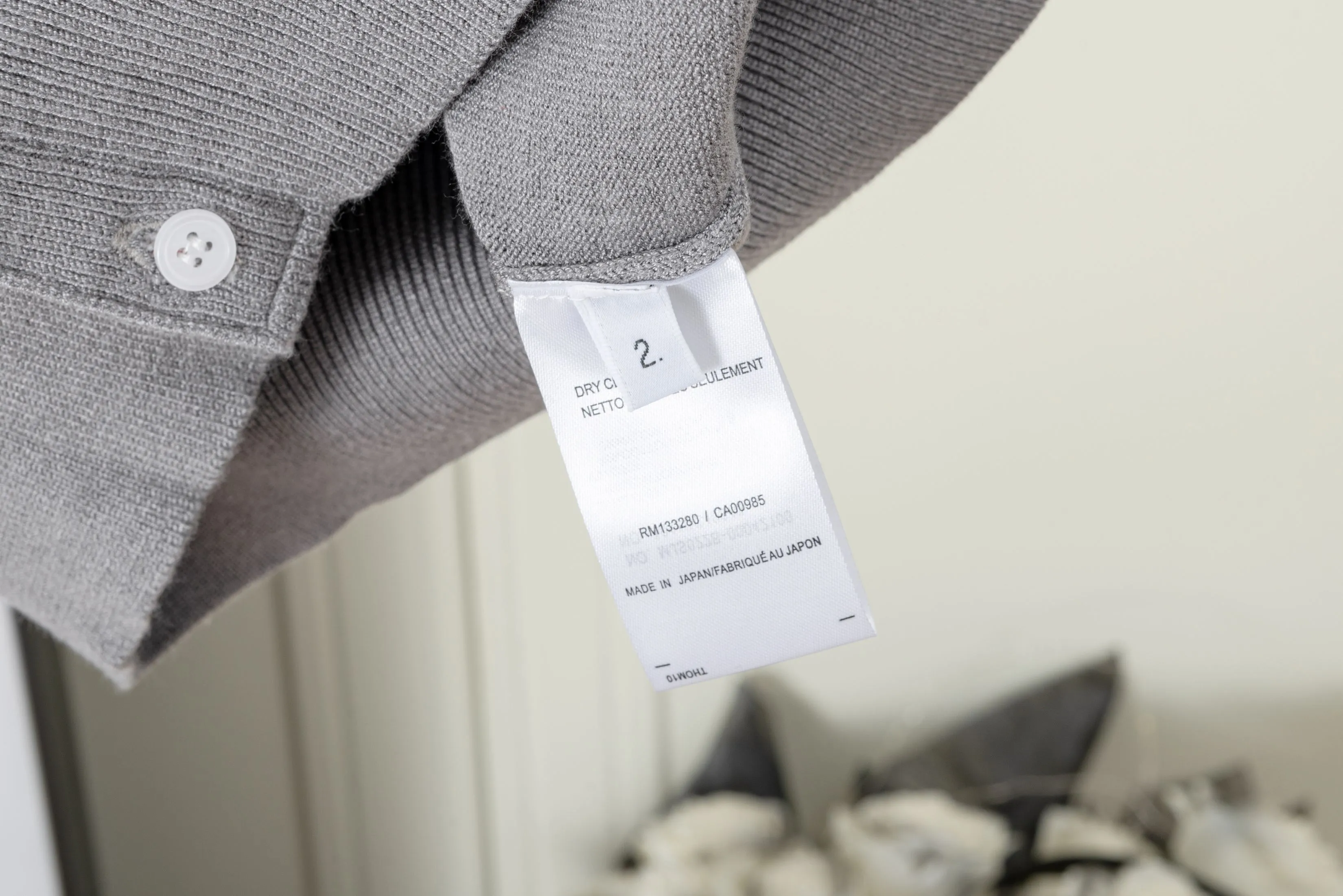 𝑻𝒉𝒐𝒎 𝑩𝒓𝒐𝒘𝒏𝒆 POLO Thom Browne POLO Classic Breathable Quality + Size：0/1/2 ：White/Navy Blue/Gray